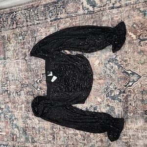 Sequence crop blouse